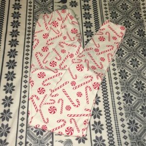 Candy Cane & Peppermint Leggings